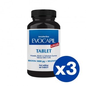 Pacote x3 vitaminas Evocapil Plus